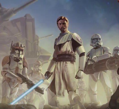 Artwork by Lucas Durham (https://www.reddit.com/r/StarWars/comments/twoq56/clone_wars_fan_art_i_finished_recently_its_a_bit/)